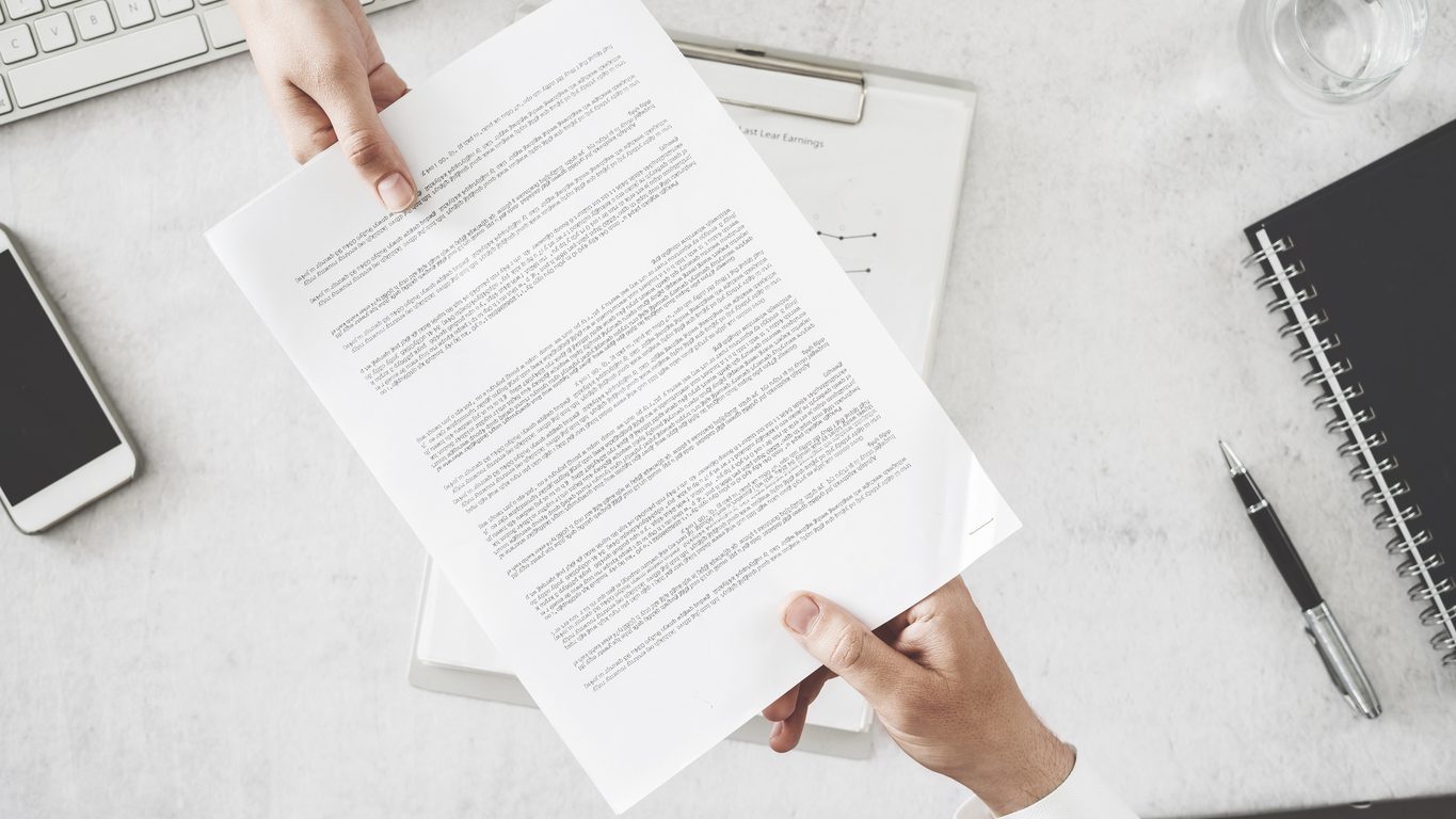 Non-compete document